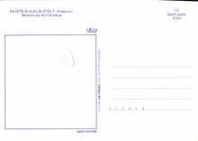 CPA Sainte Eulalie d'Olt Aveyron Maisons du XVII