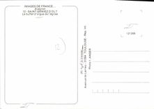 CPA Images de France Aveyron Saint Geniez d'Olt Le buffet d'Orgue de l'Eglise