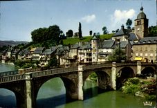 CPA Aveyron Pittoresque Vallee du Lot Saint Geniez d'Olt 