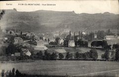 CPA Cantal Riom des Montagne Vue Generale 