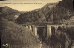 CPA En Auvergne Viaduc du Lioran chemin de fer de Murat Aurillac 