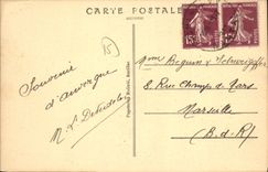 CPA Montsalvy L'Avenue ombragee d'Aurillac