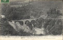 CPA Le Cantal Pittoresque Menet Lacets du Pont de la mort sur la belle Vallee de la Clidelle 