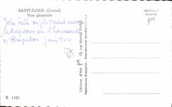 CPA Saint Flour Cantal Vue generale 