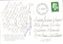 CPA En Parcourant l'Auvergne Puy Mary Interieur du Chalet Refuge du Col du Pas de Peyrol La Salle a