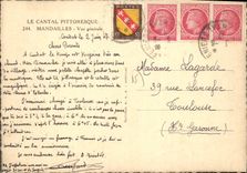CPA Le Cantal Pittoresque Mandailles Vue generale