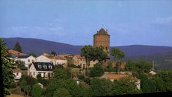 CPA Images de France en Cantal Ruynes en Margeride La Tour dominant la ville 