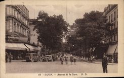 CPA DIJON avenue de la gare Amourette