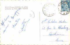 CPA BLIGNY-sur-OUCHE parc Mme Chatain