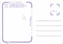 CPSM NOLAY vieilles Halles château église plan d'eau Carnot