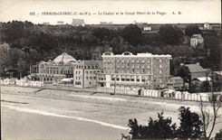 CPA PERROS-GUIRREC casino Hôtel de la Plage