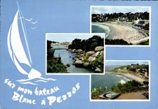 CPSM PERROS-GUIRREC plage de Trestraou Troïeros Trestignel