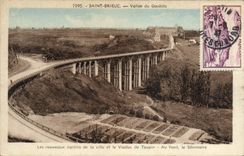 CPA SAINT-BRIEUC vallée du Gouëdic viaduc