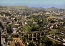 CPSM SAINT-BRIEUC vue aérienne