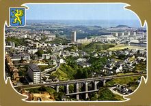 CPSM SAINT-BRIEUC vue aérienne