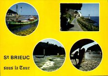 CPSM SAINT-BRIEUC sous la tour plaisirs de la mer