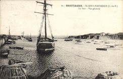 CPA SAINT-QUAI-PORTRIEUX Port vue générale
