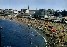 CPSM SAINT-QUAI-PORTRIEUX grande plage casino