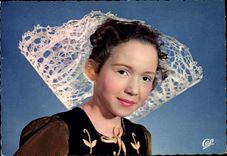 CPSM coiffe du TREGOR folklore