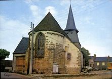 CPSM BUSSIERE-DUNOISE église