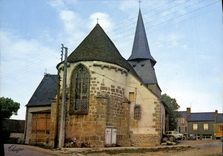 CPSM BUSSIERE-DUNOISE église