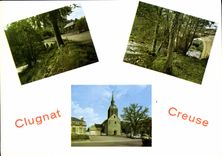 CPSM CLUGNAT pont église