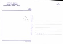 CPSM MARSAC piscine mairie église
