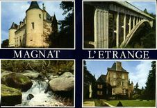 CPSM MAGNAT-l'ETRANGE château du BOST la Rozeille