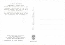 CPSM AUBUSSON vieux tapissier Folklore Marchois je musiquerai tant que je vivrai