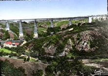 CPSM BUSSEAU-sur-CREUSE viaduc
