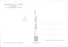 CPSM MONTIGNAC-sur-VEZERE vue générale aérienne