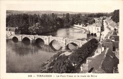 CPA TERRASSON le Pont-vieux