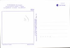 CPSM TERRASSON église stade vue générale