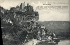 CPA château de BEYNAC vue du Pech près SARLAT