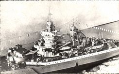 CPA maquette bateau guerre Le Richelieu Taillecourt