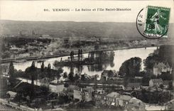 CPA Vernon Le Seine Et I'Ile Saint Maurice