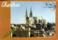CPSM Chartres La Cathedrale Notre Dame
