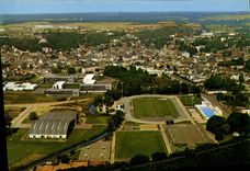 CPSM Dreux Vue Aerienne Le Stade Et La Salle des Sports
