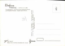 CPSM Dreux Vue Aerienne Le Portail De I'Eglise St Pierre