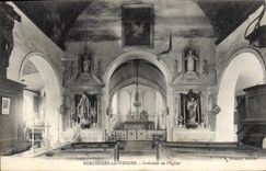 CPA Bercheres Sur Vesgre Interieur De I'Eglise