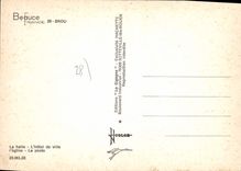 CPSM Brou La Halle L'Hotel De Ville poste