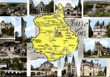 CPSM Eure Et Loir carte touristique