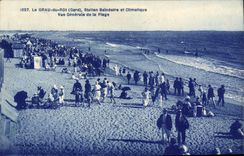 CPA Le Grau Du Roi Vue Generale De La Plage