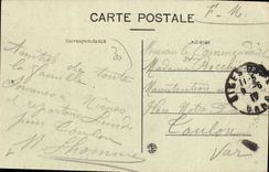 CPA Nimes Les Trois Piliers Romains tramway