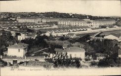 CPA Nimes Les Casernes Vue Generale