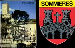 CPSM Sommieres Cite Romaine Et Medievale autocollant