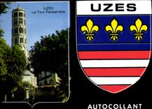 CPSM Uzes Autocollant