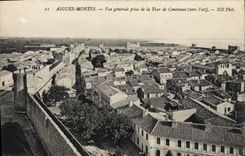 CPA Aigues Mortes Vue Generale Prise De la Tour De Constance