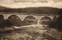 CPA La Levade Pont Sur La Riviere A La Haute Levade