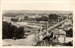 CPA Remoulins Le Pont Neuf Et La Villie